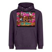 Plum be mine valentine's day cow Heavyweight Hoodie - Jasminsmagicworld