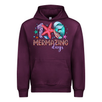 Mauve Wine 100 mermazing days Urban Hoodie - Artiststas