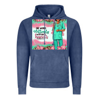Vintage Denim she works willingly with her hands afro nurse Vintage Hoodie - RanaPortraitStore
