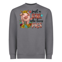 Storm western just girl who loves pigs Heavyweight Sweatshirt - texasbilliewilder