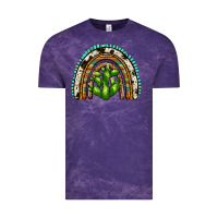 Cloud Purple western cactus rainbow Vintage Tee - Zillion Design Studio