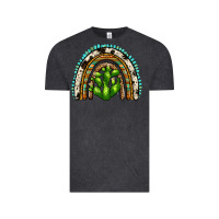 Vintage Black western cactus rainbow Vintage Tee - Zillion Design Studio