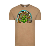 Vintage Coffee western cactus rainbow Vintage Tee - Zillion Design Studio