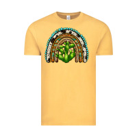 Vintage Mustard western cactus rainbow Vintage Tee - Zillion Design Studio