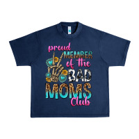 Navy proud member of the bad moms club Urban Heavy Tee - texasbilliewilder