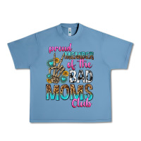 Pebble Blue proud member of the bad moms club Urban Heavy Tee - texasbilliewilder