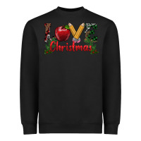 Black Western Christmas Love Heavyweight Sweatshirt - RanaPortraitStore