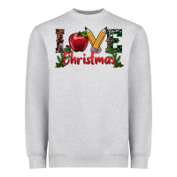 Heather Grey Western Christmas Love Heavyweight Sweatshirt - RanaPortraitStore