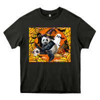 Asphalt panda halloween Heavy Core Tee - LillyAllenDesigns