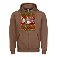 Chestnut christmas gnomes Zipper Hoodie - Artiststas