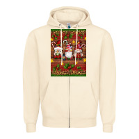 Sandshell christmas gnomes Zipper Hoodie - Artiststas