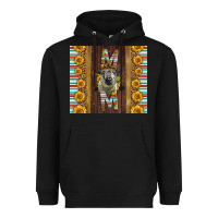 Black Western Hampshire Sheep Mom Heavyweight Hoodie - LillyAllenDesigns
