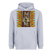 Heather Grey Western Hampshire Sheep Mom Heavyweight Hoodie - LillyAllenDesigns