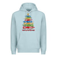 Blue Mist crayons tree christmas Premium Hoodie - MaliasSmallBusiness
