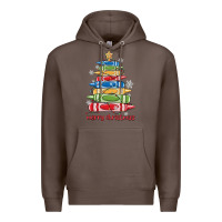 Coffee crayons tree christmas Premium Hoodie - MaliasSmallBusiness