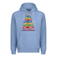 Colony Blue crayons tree christmas Premium Hoodie - MaliasSmallBusiness