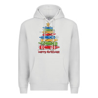 Dove Grey crayons tree christmas Premium Hoodie - MaliasSmallBusiness