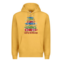 Mustard crayons tree christmas Premium Hoodie - MaliasSmallBusiness