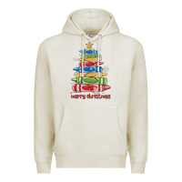 Crayons Tree Christmas Premium Hoodie | Teevron