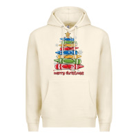 Tofu crayons tree christmas Premium Hoodie - MaliasSmallBusiness