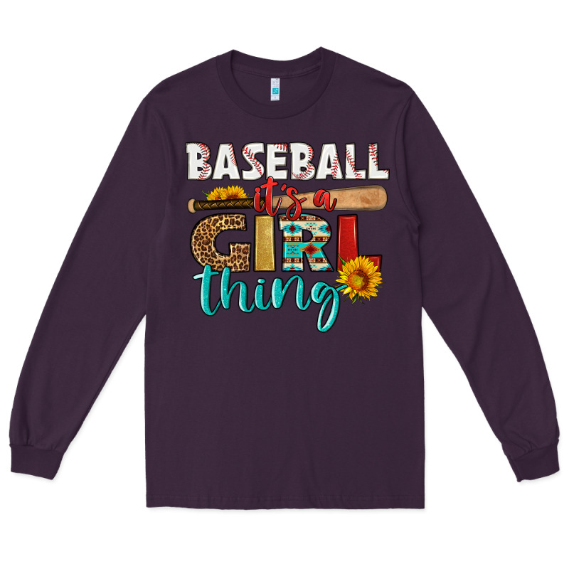 Baseball It's A Girl Thing Long Sleeve Tee by HRA Design Shop | Teevron