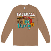 Toasted Coconut baseball it's a girl thing Long Sleeve Tee - HRA Design Shop
