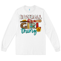 White baseball it's a girl thing Long Sleeve Tee - HRA Design Shop