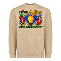 Mushroom im an autism dad whats your superpower Heavyweight Sweatshirt - Zillion Design Studio