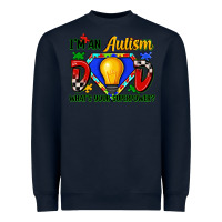 Navy im an autism dad whats your superpower Heavyweight Sweatshirt - Zillion Design Studio