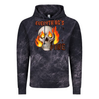 Cloud Black everythings fine Vintage Hoodie - JahusDesignShop