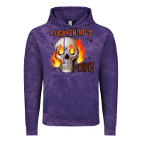 Cloud Purple everythings fine Vintage Hoodie - JahusDesignShop