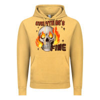 Vintage Mustard everythings fine Vintage Hoodie - JahusDesignShop