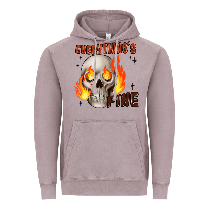 Everythings Fine Vintage Hoodie by JahusDesignShop | Teevron