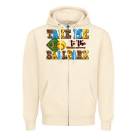 Sandshell take me to the ballpark softball Zipper Hoodie - AdoDesignShop