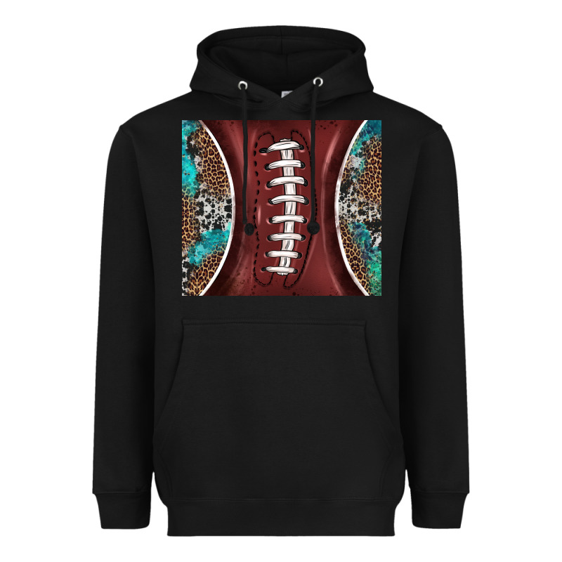 Western Pattern And American Football Heavyweight Hoodie by BarkalooDesign | Teevron