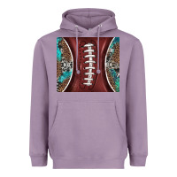Lavender western pattern and american football Heavyweight Hoodie - BarkalooDesign