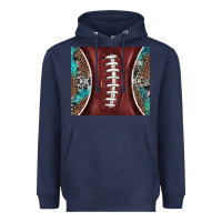 Navy western pattern and american football Heavyweight Hoodie - BarkalooDesign