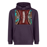 Plum western pattern and american football Heavyweight Hoodie - BarkalooDesign
