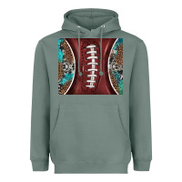 Sage western pattern and american football Heavyweight Hoodie - BarkalooDesign