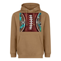 Toasted Coconut western pattern and american football Heavyweight Hoodie - BarkalooDesign