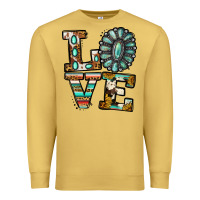 Antique Gold Turquoise Love Premium Sweatshirt - Jasminsmagicworld
