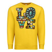 Lemon Turquoise Love Premium Sweatshirt - Jasminsmagicworld
