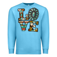 Ocean Blue Turquoise Love Premium Sweatshirt - Jasminsmagicworld