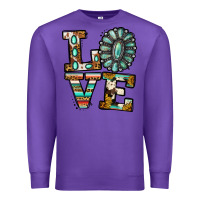 Purple Turquoise Love Premium Sweatshirt - Jasminsmagicworld