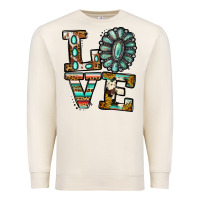 Sandshell Turquoise Love Premium Sweatshirt - Jasminsmagicworld
