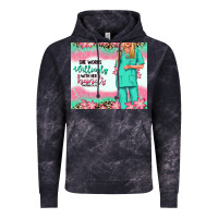 Cloud Black she works willingly with her hands blonde nurse Vintage Hoodie - RanaPortraitStore