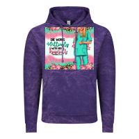 Cloud Purple she works willingly with her hands blonde nurse Vintage Hoodie - RanaPortraitStore