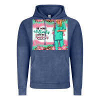 Vintage Denim she works willingly with her hands blonde nurse Vintage Hoodie - RanaPortraitStore