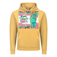 Vintage Mustard she works willingly with her hands blonde nurse Vintage Hoodie - RanaPortraitStore
