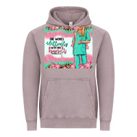 Vintage Zinc she works willingly with her hands blonde nurse Vintage Hoodie - RanaPortraitStore